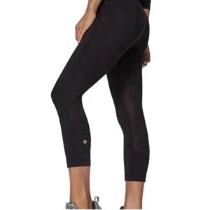 Lululemon Pace Rival Crop Leggings Black Women’s 8